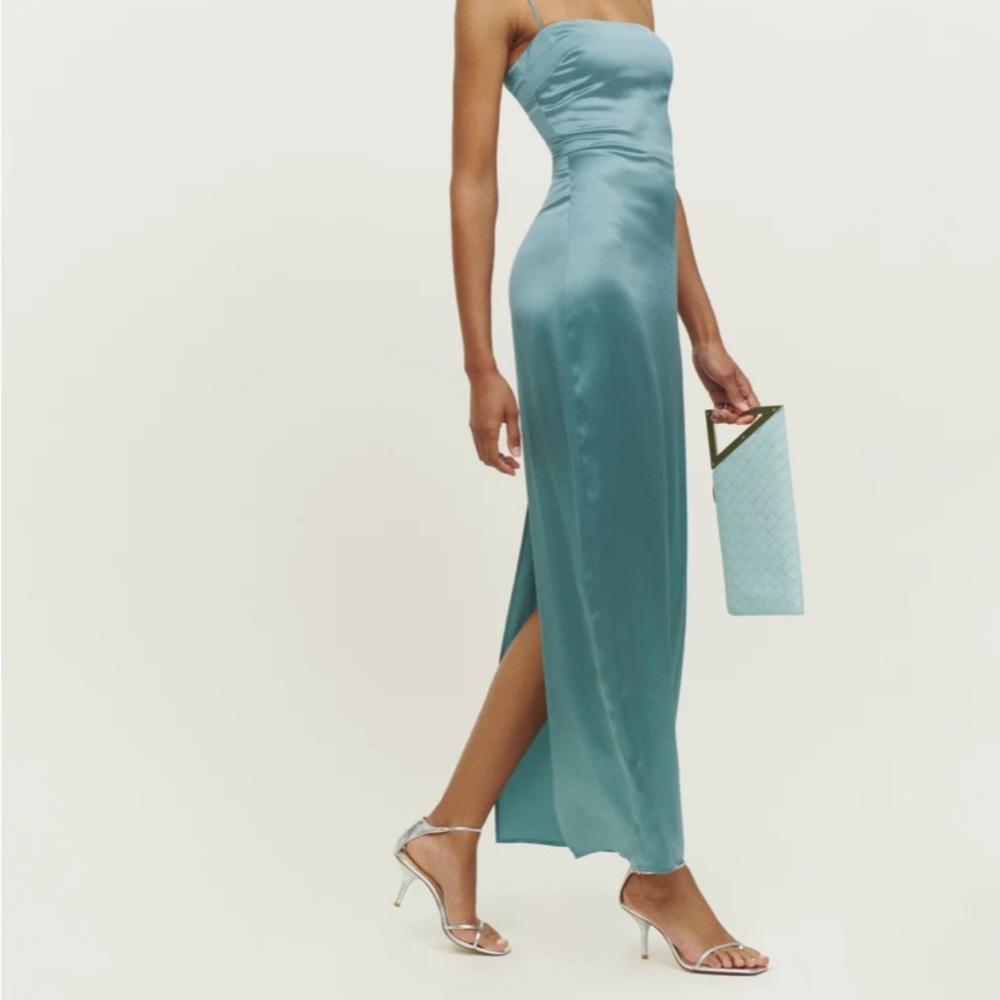 Reformation Frankie Silk Dress